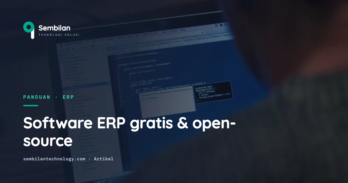 Software ERP gratis & open-source terbaik untuk mulai